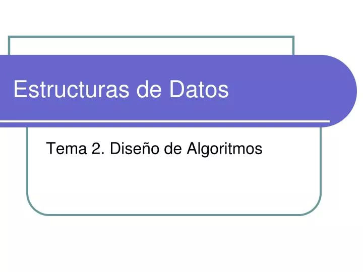 estructuras de datos