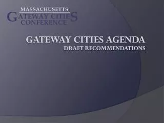 Gateway Cities agenda