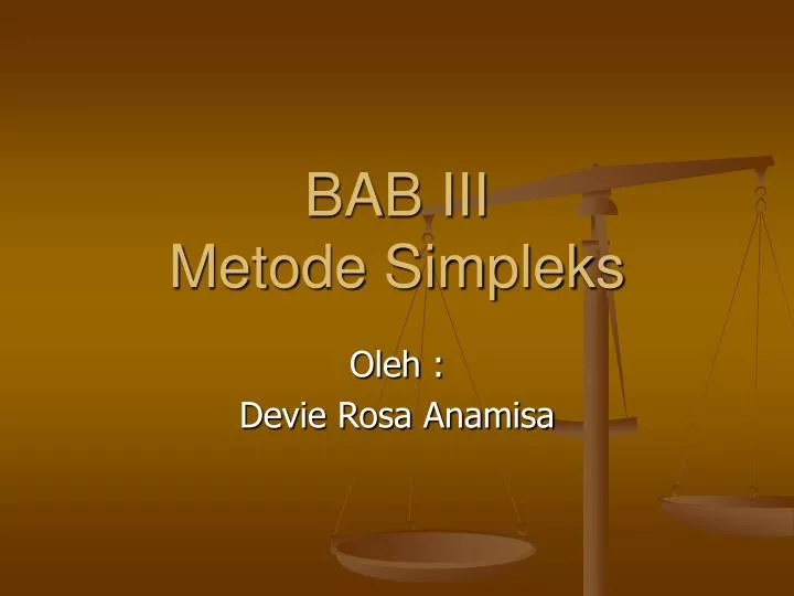bab iii metode simpleks
