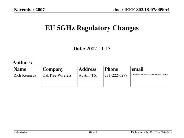eu 5ghz regulatory changes