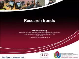 Research trends