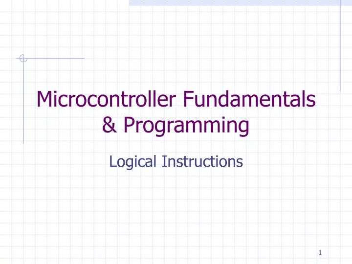 microcontroller fundamentals programming