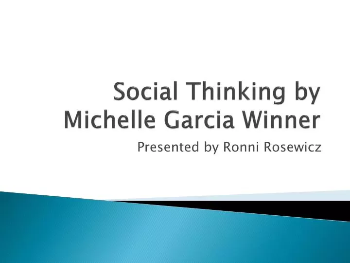 social thinking by michelle garcia winner