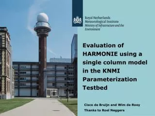 Evaluation of HARMONIE using a single column model in the KNMI Parameterization Testbed