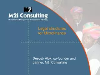 Legal structures for Microfinance