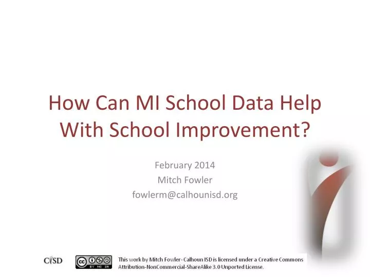 how can mi school data help with school improvement
