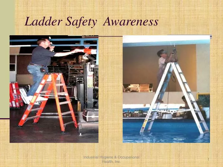 ladder safety awareness