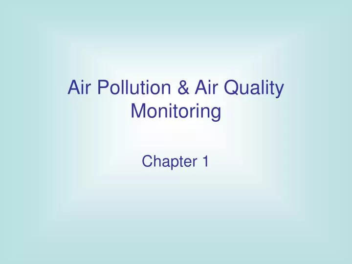air pollution air quality monitoring