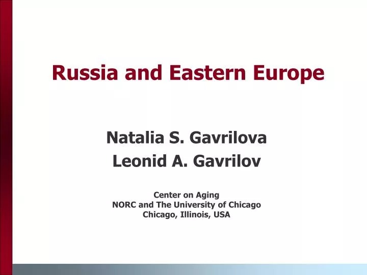 russia and eastern europe