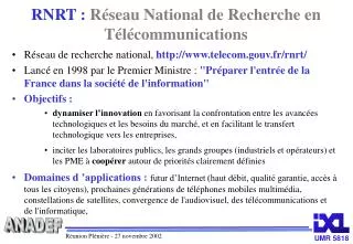 RNRT : Réseau National de Recherche en Télécommunications