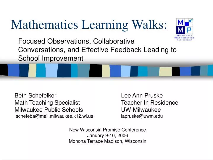 mathematics learning walks