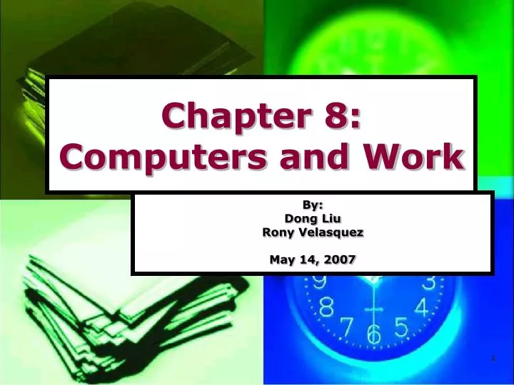 chapter 8 computers and work