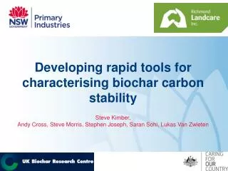 Developing rapid tools for characterising biochar carbon stability