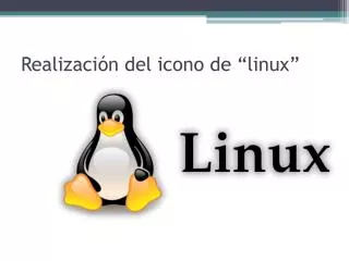 Realización del icono de “ linux ”