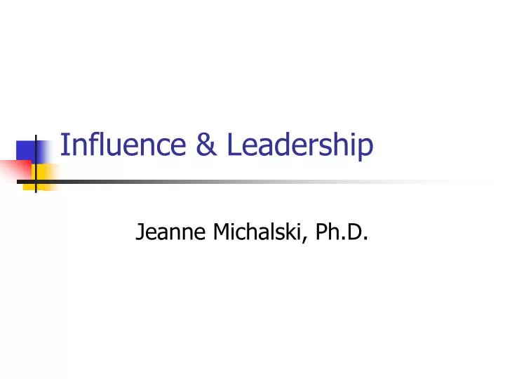 influence leadership