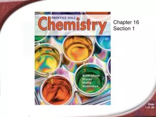 Chemistry 16.1