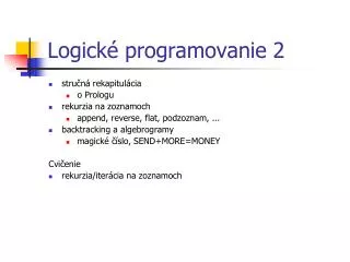 Logick é programovanie 2