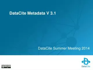 DataCite Metadata V 3.1