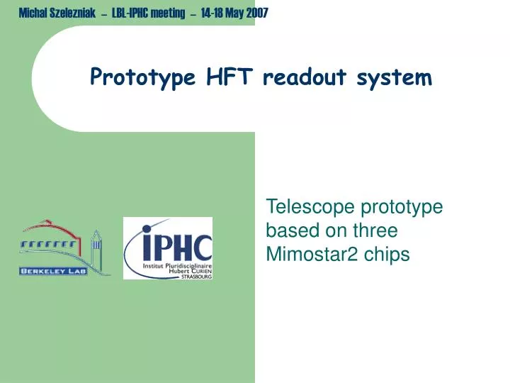 prototype hft readout system