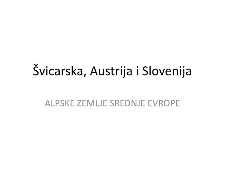 vicarska austrija i slovenija