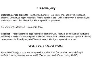 krasov jevy