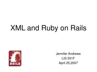 XML and Ruby on Rails
