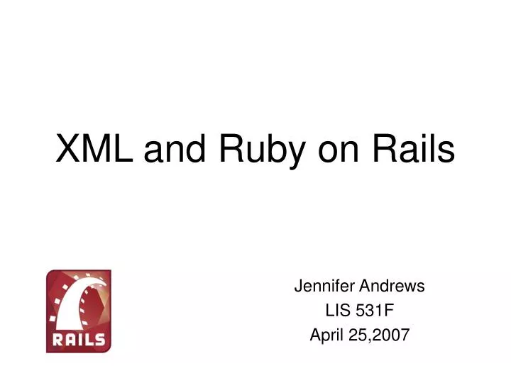 xml and ruby on rails