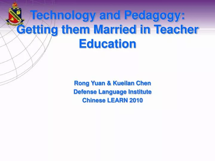 technology and pedagogy getting them married in teacher education