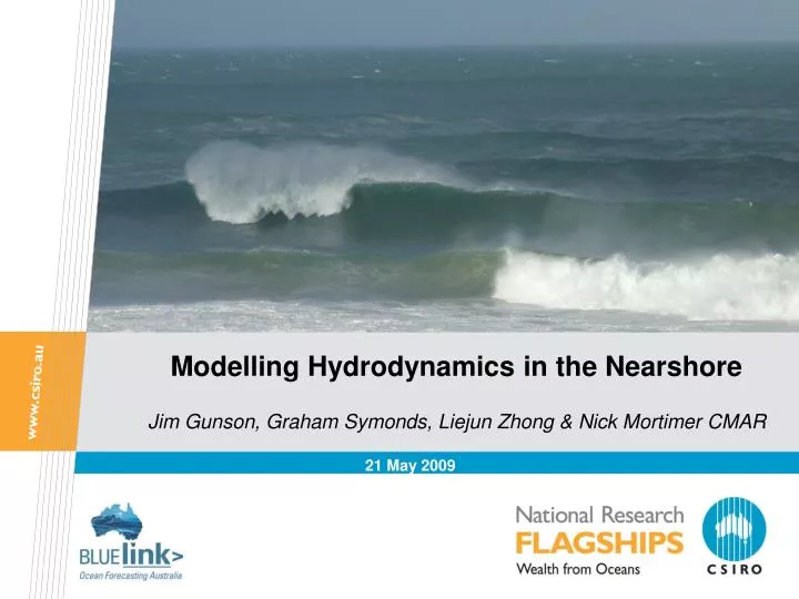 modelling hydrodynamics in the nearshore