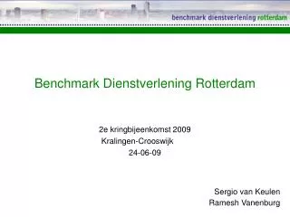 Benchmark Dienstverlening Rotterdam