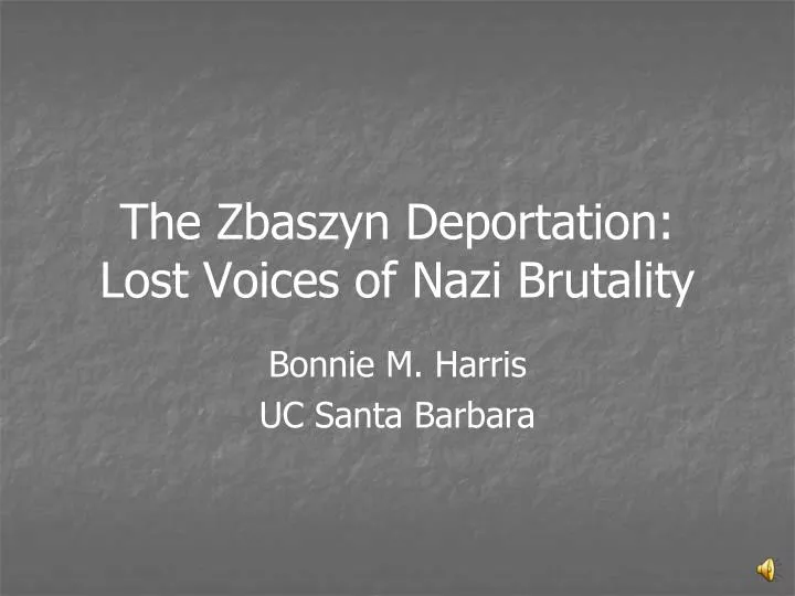 the zbaszyn deportation lost voices of nazi brutality