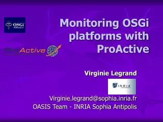 Monitoring OSGi platforms with ProActive