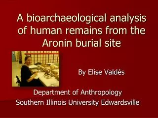 A bioarchaeological analysis of human remains from the Aronin burial site