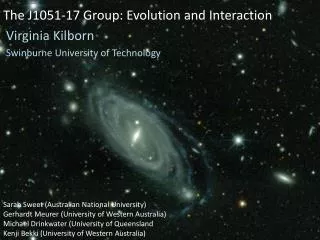The J1051-17 Group: Evolution and Interaction