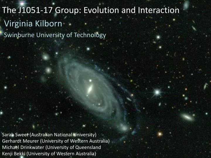 the j1051 17 group evolution and interaction