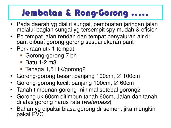 jembatan rong gorong