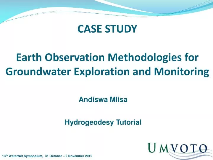 case study earth observation methodologies for groundwater exploration and monitoring