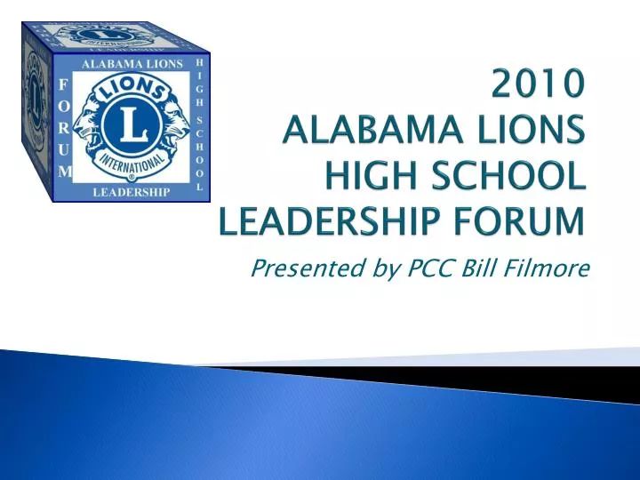 2010 alabama lions high school leadership forum