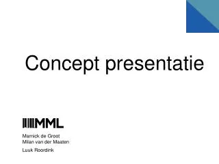 Concept presentatie