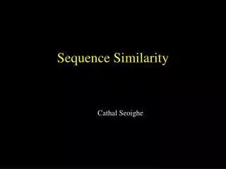 Sequence Similarity