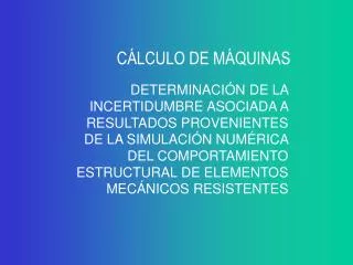 c lculo de m quinas