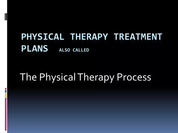 the physical therapy process