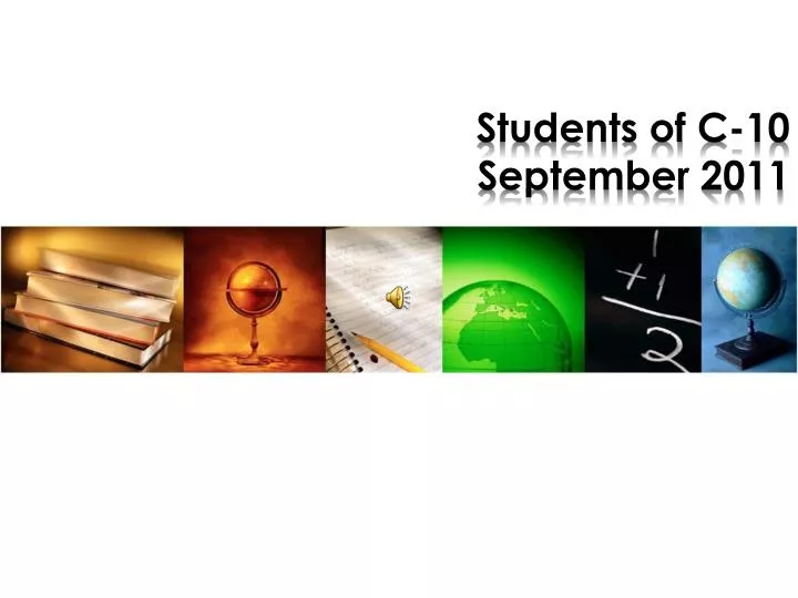 students of c 10 september 2011