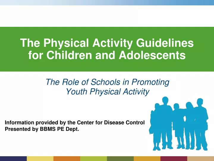 the physical activity guidelines for children and adolescents