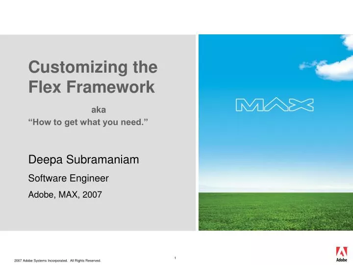 customizing the flex framework aka how to get what you need
