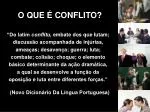 O QUE É CONFLITO? - slide 1