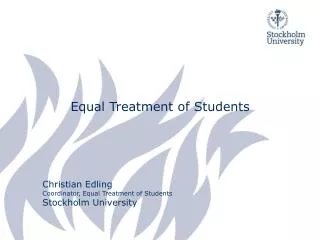 Equal Treatment of Students