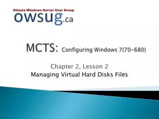 MCTS: Configuring Windows 7(70-680)