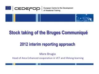 Stock taking of the Bruges Communiqué