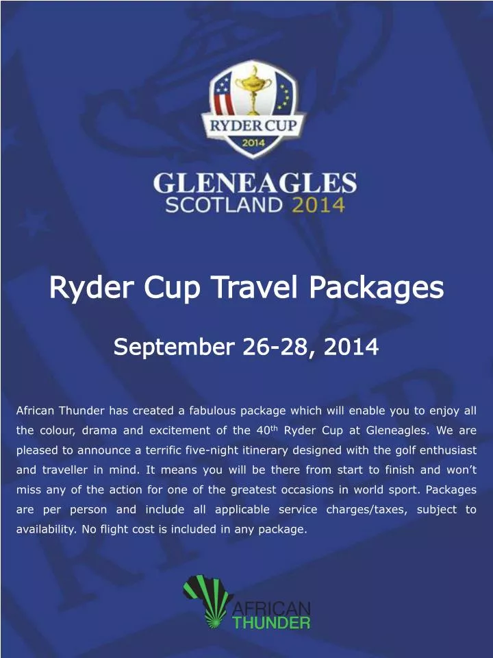 ryder cup travel packages september 26 28 2014